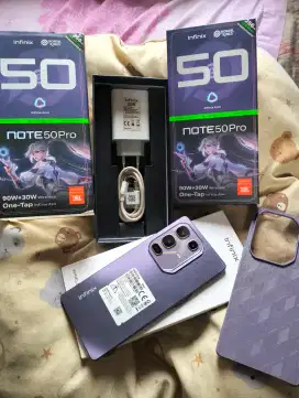 Infinix note 50 pro 8/256 fullset mulus. Tt atau jual.