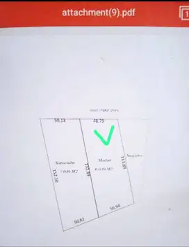Tanah Strategis 6039 m² di Jalur Menuju Bandara Syamsudin Noor