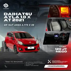 Dp 15jt angs 2.773 x 59 Daihatsu Ayla 1.0 X AT 2021