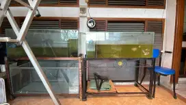 aquarium dan rak besi 100 x 40