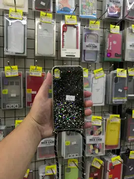 Rope Necklace Glitter Case iPhone XR
