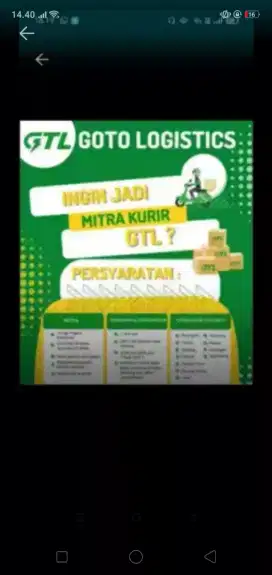LOWONGAN KURIR PAKET GTL x TIKTOK