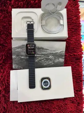 Apple Watch Ultra Gen 1 49mm Fullset Original Mulus Bekas Pake