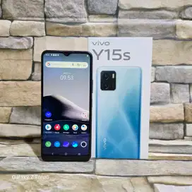 Vivo Y15s 3/64 4G Blue Fulset segel mulus 95%