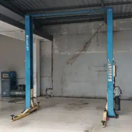 Two post lift hidrolik mobil bengkel eagle lift