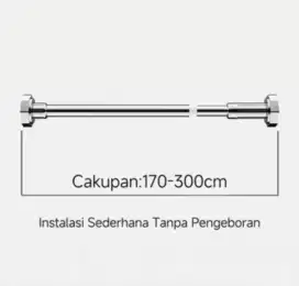 Tiang gorden/tiang jemuran