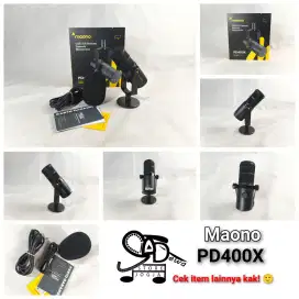 MAONO PD400X MIC DINAMIK MIKROFON DINAMIS PD 400X PODCAST USB XLR