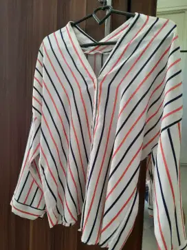 Blouse garis garis