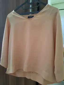 Blouse coklat  polos