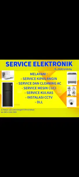 Jasa service elektronik kipas angin dll