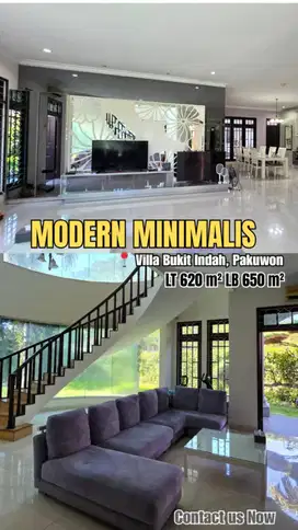 JUAL RUMAH MODERN MINIMALIS VILLA BUKIT INDAH PAKUWON