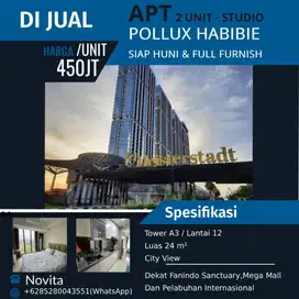 2 Unit Apartment POLLUX HABIBIE Siap Huni & Full Furnish (Type Studio)