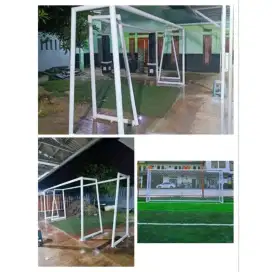 tiang gawang mini soccer 1set(2tiang) fre jaring gawang
