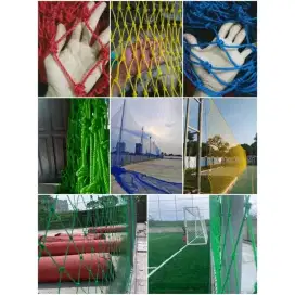 jaring tali pe 4mm, bisa untuk jaring futsal, mini soccer dll