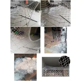 jaring skat kontainer ukuran 2,5x2,5 tali kur/poy 4mm