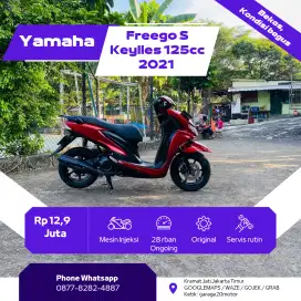 Yamaha Freego S keylles 125cc Bluecore Tahun 2021 Pajak Off
