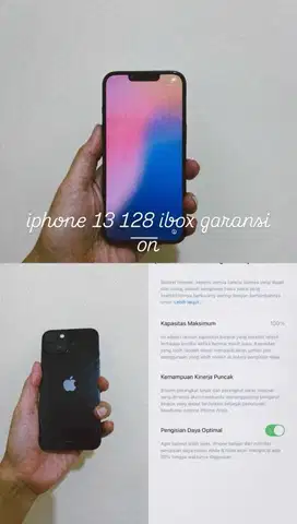 iphone 13 128 midnight ibox garansi on