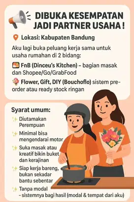Peluang Usaha Tanpa Modal – Jadi Partner Usaha Bareng Aku!