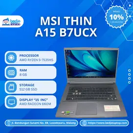 LAPTOP MSI THIN A15 B7UCX TERGAHAR!