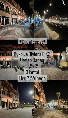 Di Jual Cepat Ruko La Riviera Pik 2