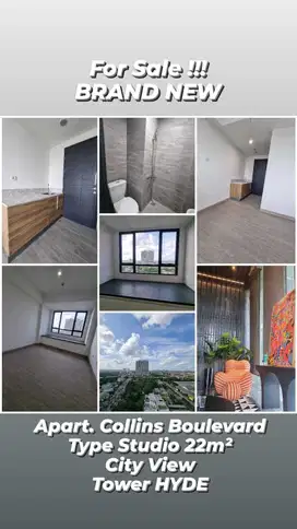 Dijual Modal Termurah Apartemen Studio Collins Serpong