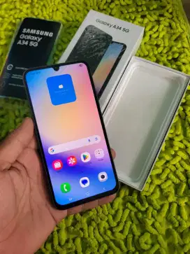 Samsung A34 5g NFc ram 8+8/256 mulus cakep fulset