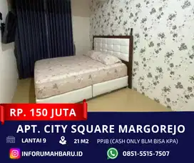 CITY SQUARE MURAH‼️ Apartemen Studio Dekat Plasa Marina Akses A.Yani