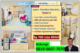 VTH0130 - Apartemen Paradise Mansion, Tower II, View S'Pool