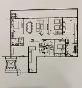 Di jual apartemen gold coast PIK terrace