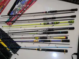 Joran pancing Carbon Holow panjang 2,40M dan Carbon Solid 1,80m