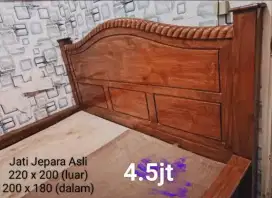 Dijual Ranjang Kayu Jati Jepara Asli