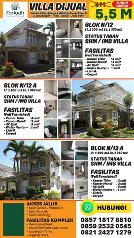 DIJUAL CEPAT SIAP HUNI SHM IMB DAERAH PUNCAK BOGOR