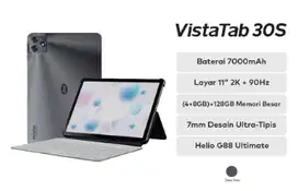 itel VistaTab 30S 4+128GB Tablet garansi resmi indonesia