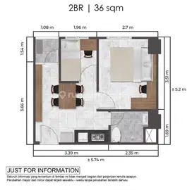 Jual Apt Tokyo PIK 2 2BR View Garden 420 Juta TERMURAH!
