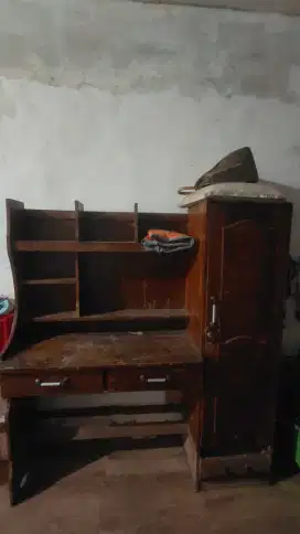 meja belajar kayu anak