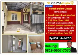 VTH0132 - Rumah Cluster Taman Royal, Terbaik & Termurah