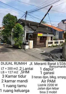 Rumah 2 Lantai Strategis di Banyumanik, SHM dan Siap Huni