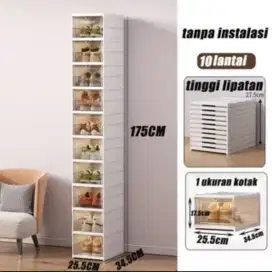 Jual Rak Sepatu Lipat (10susun) - Kondisi Masih Baru