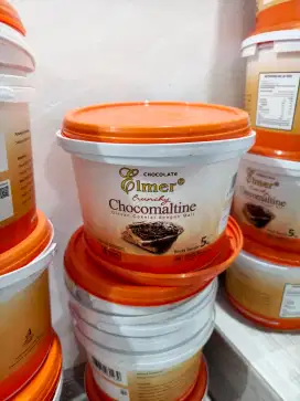 Kaleng / wadah / tong / toples plastik bekas selai chocomaltine 5 kilo