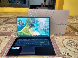 Asus Vivobook Core i3 Generasi 11 SSD 512 Keyboard Nyala Fullset Dus