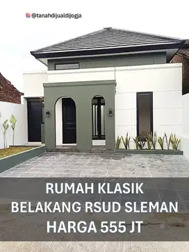 Rumah Siap Huni dekat Pasar Sleman di Jl Magelang KM 14 Sleman