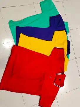 KAOS UNISEX UNGU TOSCA KUNING MERAH SIZE XL
