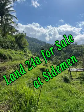 Land 24a for Sale at Sidemen Traditional Village Bali