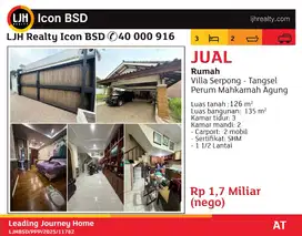 Rumah di Villa serpong 1.5 lantai Tangerang selatan