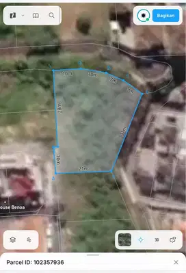 Land for Sale area Villa Hening Ocean View, Jimbaran, Kuta Selatan