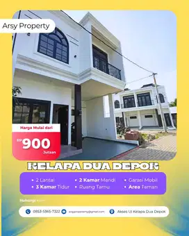 Dekat KRL & kampus ui Rumah idaman pasangan aktif