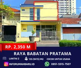 Raya Babatan Pratama Lebar 9‼️Rumah 2 Lantai dekat Raya Wiyung