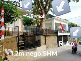Rumah+ruko SHM pinggir jalan 2 lantai kota bandung