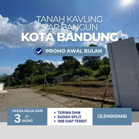 Tanah Kavling Siap Bangun Kota Bandung Mulai 3Jt/m² View Ciamik