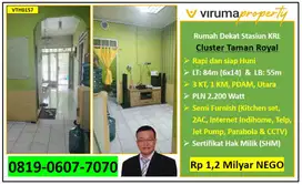 VTH0157 - Rumah Cluster Taman Royal, Dekat Stasiun Batu Ceper